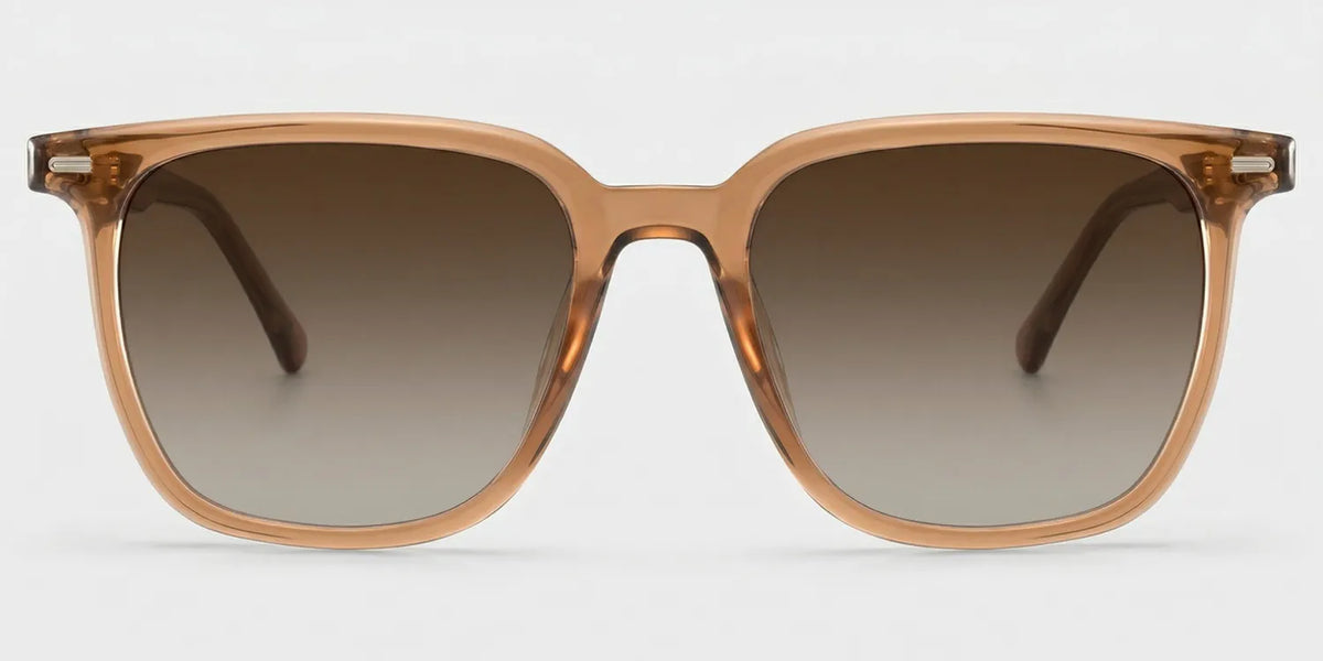 Eliza Light Brown Square Glasses Frames for Women | ZEELOOL