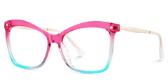 Pink-Blue Color Eyeglasses for Isaebella Frame Glasses | Zeelool