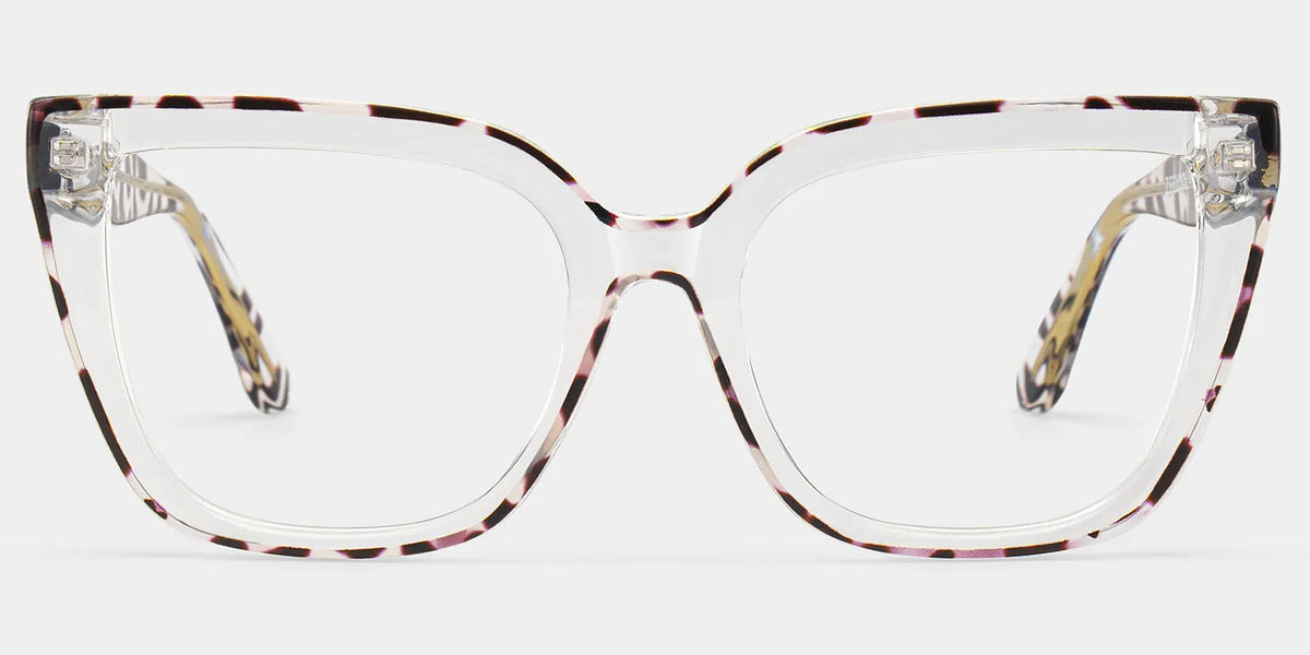 Mirta Square Tortoise Eyeglasses and Clear Frame