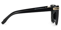 Catalina Black Square Polarized Sunglasses Online | Zeelool
