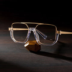 Oromiya Aviator Clear Frame Eyeglasses for Woman| ZEELOOL