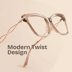 Mason Eyeglasses in Cat Eye Beige Frame | Zeelool