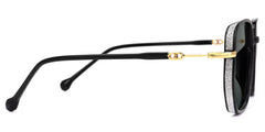 Joana Geometric Black Sunglasses
