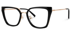 Martine Square Black Eyeglasses and Glasses Frames