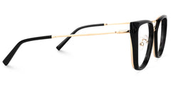 Martine Square Black Eyeglasses and Glasses Frames