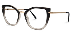 Tabrieah Cateye Gray-Black Glasses | Zeelool Glasses