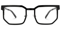 Barber Geometric Black Glasses | Zeelool Glasses