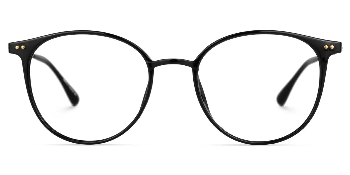 Judsy Round Black Glasses | Zeelool Glasses