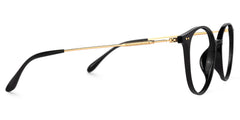 Judsy Round Black Glasses | Zeelool Glasses