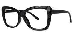 Wendell Black Cat Eye Frame Glasses | Zeelool