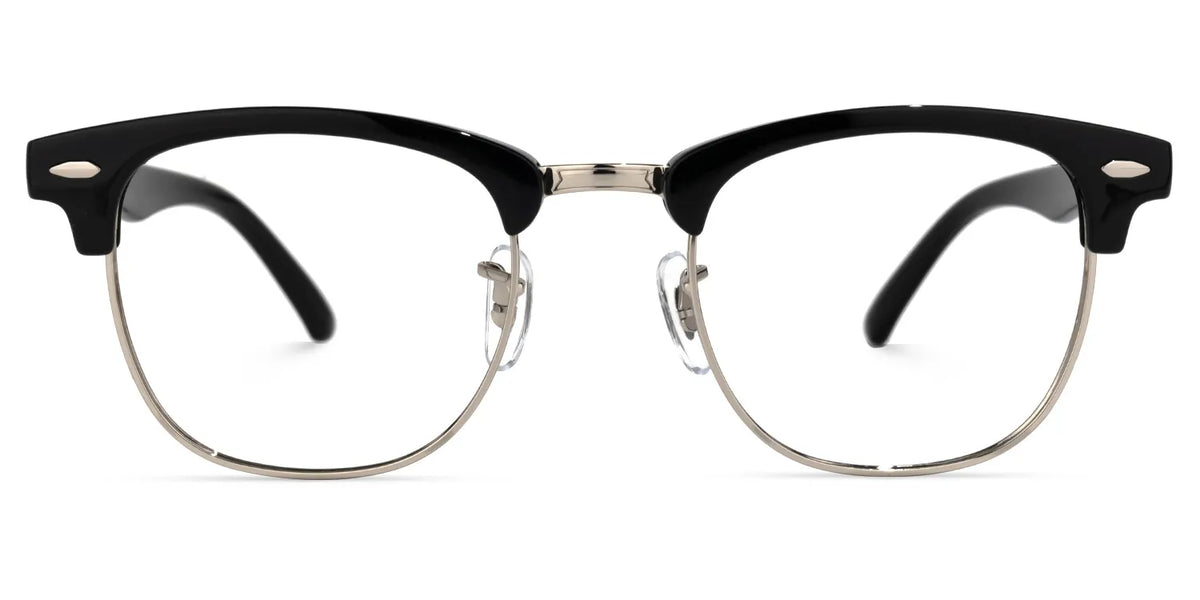 Hacker Browline Black Glasses | Zeelool Glasses
