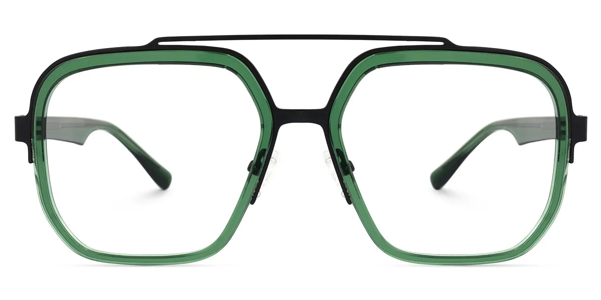 Ace Aviator Green Frame Glasses for Men | Zeelool