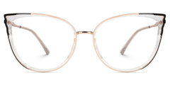 Estrada Cateye Black-Clear Eyeglasses and Glasses Frames