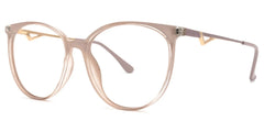 Chanty Round Pink Eyeglasses and Thin Frames