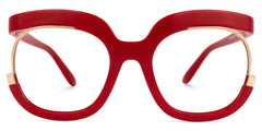 Darice Round Red Eyeglasses and Thick Glasses Frames