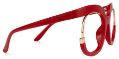Darice Round Red Eyeglasses and Thick Glasses Frames