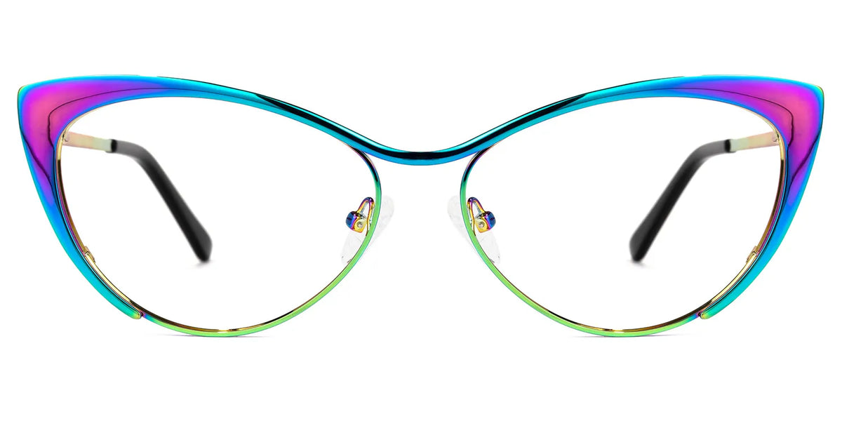 Ellen Cateye Eyeglasses and Iridescent Thin Frames