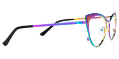 Ellen Cateye Eyeglasses and Iridescent Thin Frames