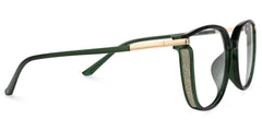 Rodz Square Dark-Green Frame Glasses | Zeelool