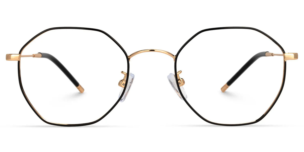 Reyes Geometric Black Glasses | Zeelool Glasses