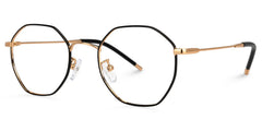 Reyes Geometric Black Glasses | Zeelool Glasses