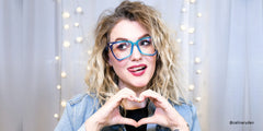 Cicely Geometrical Blue Eyeglasses | Zeelool Glasses